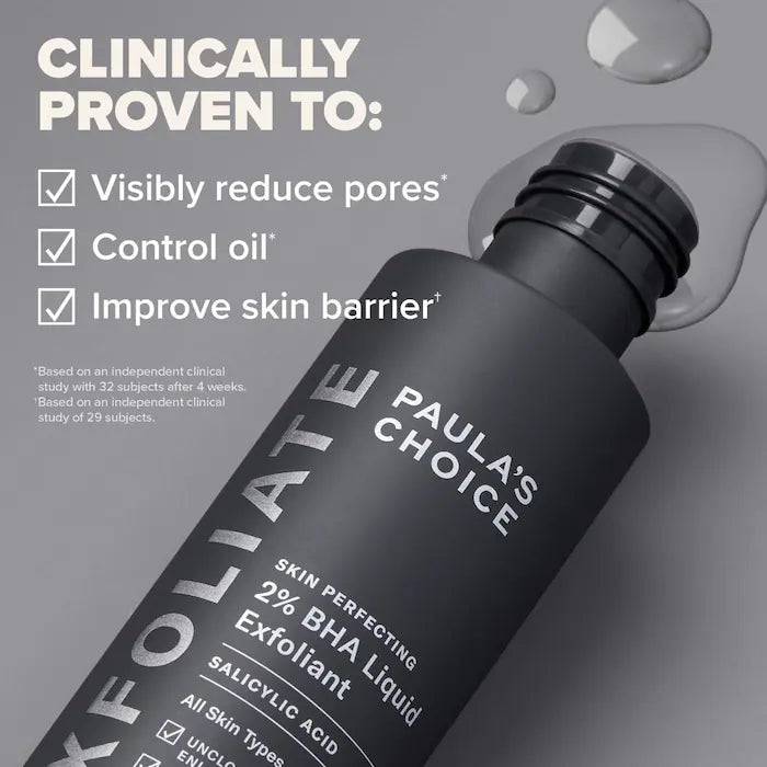 Skin Perfecting 2% BHA Liquid Exfoliant for Clear Skin