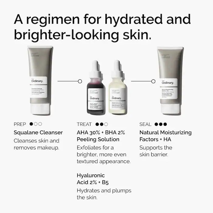 The Ordinary - AHA 30% + BHA 2% High-Strength Peeling Solution for Brightening