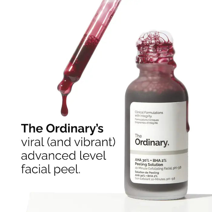 The Ordinary - AHA 30% + BHA 2% High-Strength Peeling Solution for Brightening