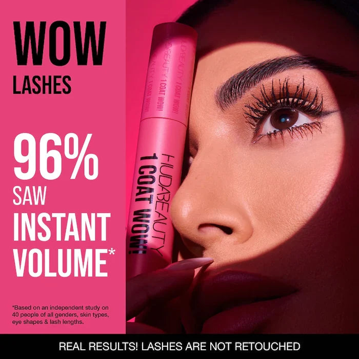 Huda Beauty -  1 Coat WOW! Extra Volumizing and Lifting Mascara