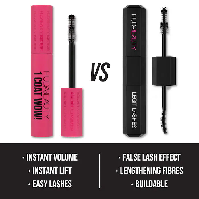 Huda Beauty -  1 Coat WOW! Extra Volumizing and Lifting Mascara