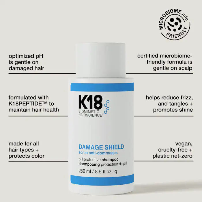 K18 Biomimetic Hairscience - DAMAGE SHIELD pH Protective Shampoo