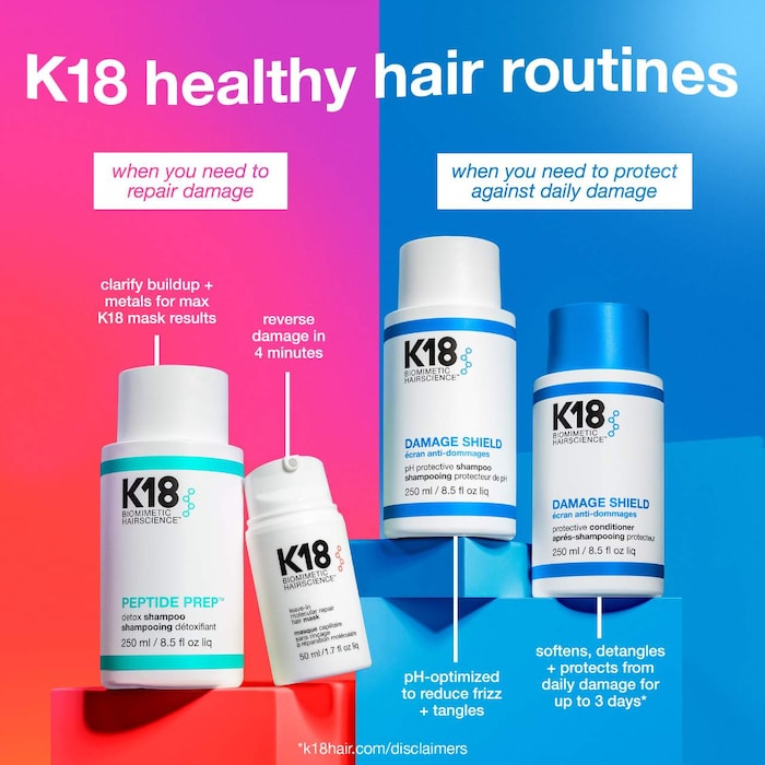 K18 Biomimetic Hairscience - DAMAGE SHIELD pH Protective Shampoo