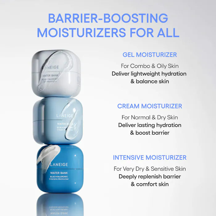 Laneige - Water Bank Blue Hyaluronic Cream Moisturizer for Moisture Barrier Repair