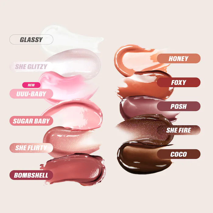 Huda Beauty - Faux Filler Shiny Non-Sticky Lip Gloss