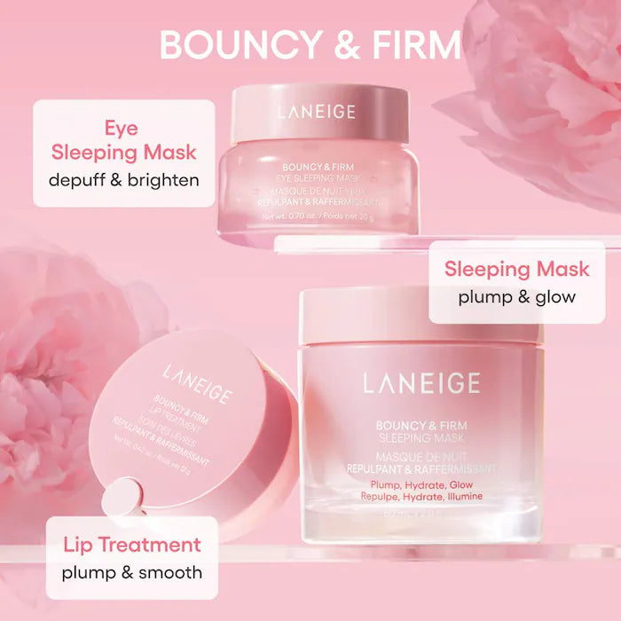 Bouncy & Firm Eye Brightening Sleeping Mask with Peony + Collagen Complex™