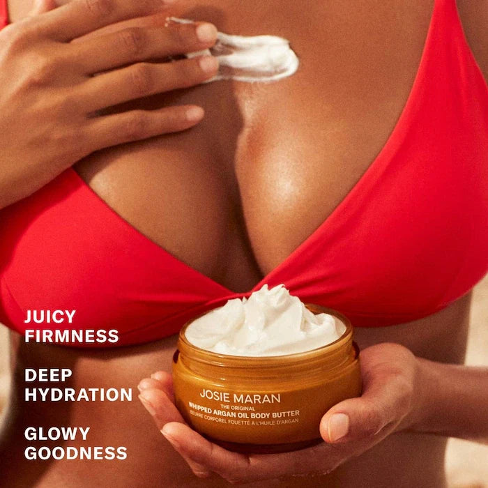 Josie Maran - Vanilla Vibezzz - Whipped Argan Oil Refillable Firming Body Butter Jar