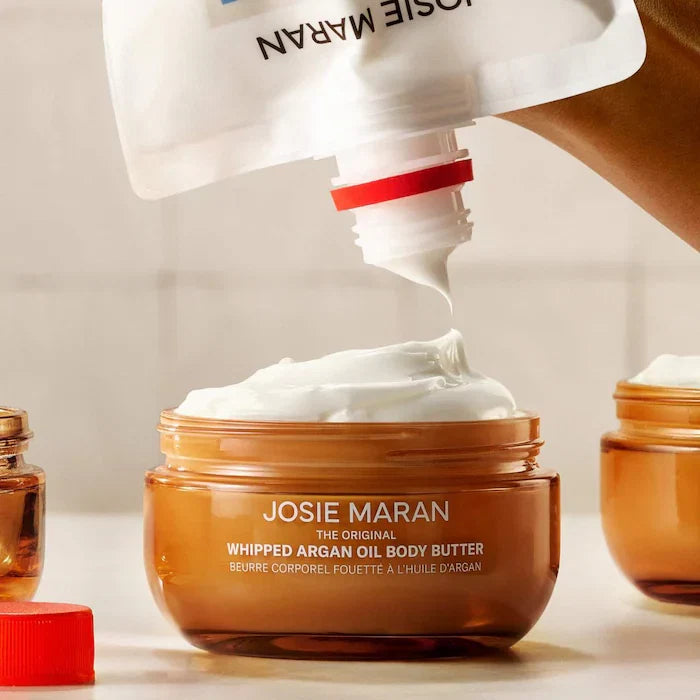 Josie Maran - Vanilla Vibezzz - Whipped Argan Oil Refillable Firming Body Butter Jar