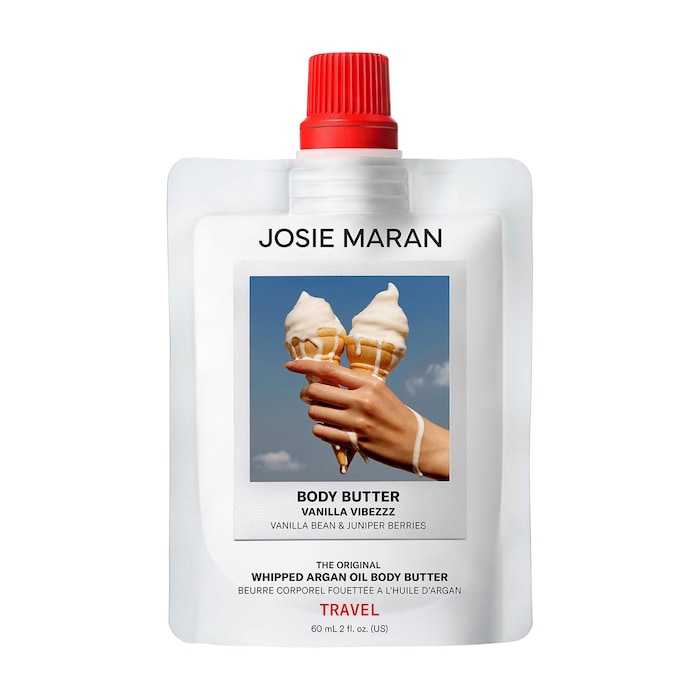 Josie Maran - Vanilla Vibezzz - Whipped Argan Oil Refillable Firming Body Butter Jar