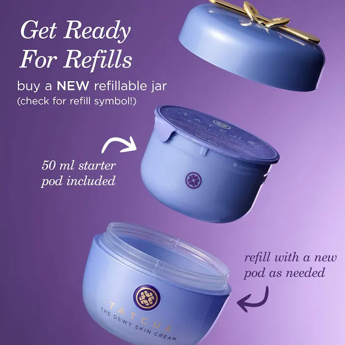 Tatcha - The Dewy Skin Cream Plumping & Hydrating Refillable Moisturizer