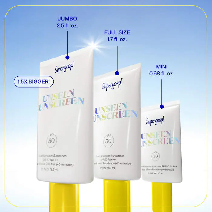 Supergoop - Unseen Sunscreen Invisible Broad Spectrum SPF 50  PA +++